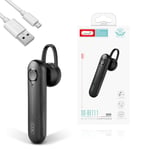 Bluetooth Wireless Headset Earpiece Speakerphone For Samsung Galaxy A41 + Cable