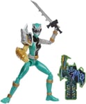 Power Rangers Dino Fury Green Ranger with Sprint Sleeve 15 cm Action Figure Toy,