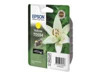 Epson T0594 - 13 ml - gul - original - blister - bläckpatron - för Stylus Photo R2400