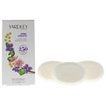Yardley April Violets Luxury Soap 100g x 3 For Her Body Care Women