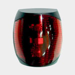 Babordslanterna för sidomontering, 2 W, 12 - 24 V, 112.5°, svart plast/akryl, 87 x 78 50 mm, röd, båtar <20 meter + ljuskälla LED W