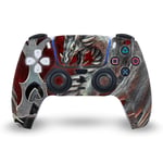 Head Case Designs Officially Licensed Christos Karapanos Talisman Silver Art Mix Vinyl Faceplate Sticker Gaming Skin Decal Cover Compatible With Sony PlayStation 5 PS5 DualSense Controller