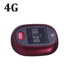 4G GPS mini tracker äldre och barn SOS alarm långtidsbatteri: röd