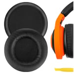 Geekria QuickFit Protein Leather Replacement Ear Pads for Razer Kraken Mobile Headphones Earpads, Headset Ear Cushion Repair Parts (Black)