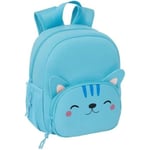 Ryggsäck - SAFTA - KATT - Neopren - Bekväm och mångsidig - 20 x 9 x 25 cm - Blå