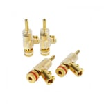 Furutech FP-202 Banankontakter  Guld 4-pack