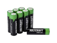 Voltcraft Vc-16044360 Uppladdningsbart Aa-Batteri Nimh 2750 Mah 1,2 V 1,2 V 8 St