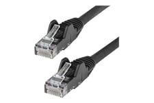 StarTech.com 50cm LSZH CAT6 Ethernet Cable, 10 Gigabit Snagless RJ45 100W PoE Network Patch Cord with Strain Relief, CAT 6 10GbE UTP, Black, Individually Tested/ETL, Low Smoke Zero Halogen - Category 6 - 24AWG (N6LPATCH50CMBK) - patchkabel - 50 cm - sort