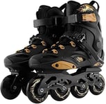 YDL Inline Skates for Adult,Professional Inline Speed Skating Shoes Beginner Sports Outdoors Recreation Fitness for Men and Women Roller Skates (Color : Black, Size : 5.5UK)