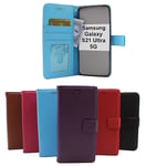 New Standcase Wallet Samsung Galaxy S21 Ultra 5G (G998B) (Svart)