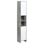 180 cm Freestanding Storage Cabinet Slimline Unit 2 Cupboards