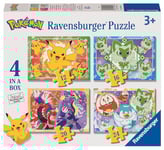 Ravensburger - Puzzle : Pokémon, Puzzles pour Enfants de 3 Ans ou Plus, 4 Puzzles de 12, 16, 20, 24 pièces, Puzzles, Cadeaux Enfants 3 Ans, 70 x 50 cm