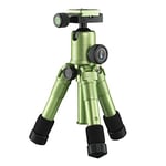 Mantona kaleido Mini Photo/Table and Travel Tripod with Ball Head with Quick Release Plate and Carry Bag Lime Green Metallic