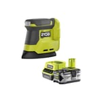 Ryobi - Pack Ponceuse triangulaire 18V One+ - RPS18-0 - 1 Batterie 4.0Ah - 1 Chargeur rapide RC18120-140