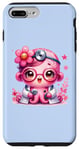 Coque pour iPhone 7 Plus/8 Plus Fond bleu avec pieuvre mignon Docteur en bleu