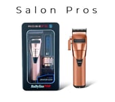 Babyliss Pro FX ONE ROSE FX Clipper Rose Gold + Lithium Battery Pack FX899RG