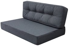 Sitsdyna till pallsoffa - 120x80 cm - 15 cm tjock - Antracitgrå pallkudde - Nordstrand Home