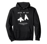 Bruh We Out Cicadas Funny Gag for Teachers Students Parents Pullover Hoodie