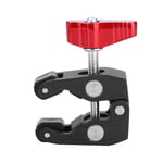 Entatial Magic Arm Mount Aluminum Alloy Articulating Magic Arm Mount Clamp 1/4''and 3/8'' Clip Photography Accessory Lightweight but Heavy Duty Monitor Mount Adapter with Anti-Slip Rubber Pads