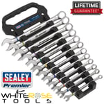 Sealey Combination Spanner Set Anti-Slip 12pc Metric Premier Platinum Series