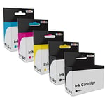 COMBO PACK - Compatible LC-123 Chipped Ink Cartridges for Brother DCP-J132W, DCP-J152W, DCP-J172W, DCP-J552DW, DCP-J752DW, DCP-J4110DW, MFC-J470DW, MFC-J650DW, MFC-J870DW, MFC-J4410DW, MFC-J4510DW, MFC-J4610DW, MFC-J4710DW, MFC-J6520DW, MFC-J6720DW, MFC-J6920DW - LC123 ONE SET PLUS ONE BLACK