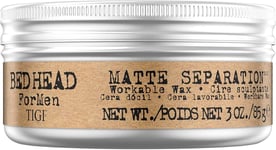Bed Head Men Matte Separation Hair Wax: Texture Hold & Definition FAST FREE P&P