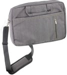 Navitech Grey Premium Messenger Bag - Compatible with The Dell Chromebook 11 i3