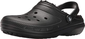 Crocs Classic Lined Clog, Sabots Mixte, Noir/Noir, 46/47 EU