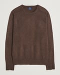 William Lockie Rob Lambswool Crewneck Mocha