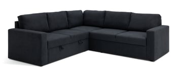 Argos Home Miller Fabric Corner Sofa Bed - Charcoal