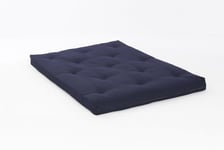 Comfy Living 4ft6 (135cm) Double NAVY Futon Mattress