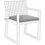 Beliani - Coussin d'Assise pour Chaise de Jardin 46 x 46 cm en Tissu Imperméable Gris