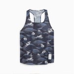 Puma x Saysky Singlet AOP - Blå Dam Stl. XS för stilfulla löpare