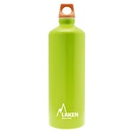 LAKEN Bouteille d'eau en aluminium Futura de avec bouchon à vis et goulot étroit, Gourde Alum 1 Litre, Vert