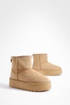 Wide Fit Platform Mini Cosy Boots