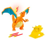 Pokemon Charizard 7-inch Deluxe Feature Figure - Interactive Plus 2- (US IMPORT)