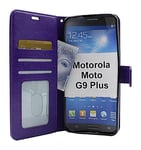 Crazy Horse Wallet Motorola Moto G9 Plus (Lila)