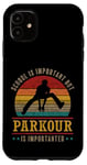 Coque pour iPhone 11 Parkour est important Free Runner Retro Vintage
