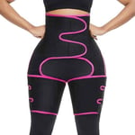 GDZFY High Waist Thigh Trimmer For Women,3-in-1 Waist And Thigh Trimmer,Women Hip Enhancer Invisible Butt Lifter For Workout Fitness Pink M