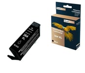 QUALITONER - 1 Cartouche compatible pour HP 364 XL 364XL Noir pour HP DeskJet 3070 A 3070 Series 3520 e-All-in-One 3524 OfficeJet 4610 4620 4622 Photo
