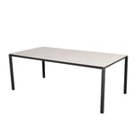 Cane-Line - Pure matbordsunderrede 280X100 cm - Lava Grey/bordsskiva 280X100 cm - Pure - Toscana sand - Matbord utomhus - Beige