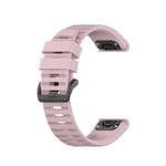 Armband i silikon till Garmin Fenix 6 - 22mm - Rosa