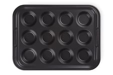 Plaque de cuisson antiadhésive renforcée pour mini muffins Le Creuset, pour 12 muffins, aluminium forgé, 94101300000100