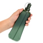 XZYC Folding Soft Flask Sport Water Bott Running Hiking Water Bag Drink Fitness Cycling Water Bag-_Dark_green_500ml