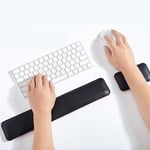 Ergonomiskt tangentbord och mus med minnesskum för handledsstöd Svart+röd