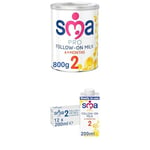Bundle of SMA PRO Follow-on Baby Milk Powder Formula | 6-12 Months, 800g (Pack of 1) + SMA PRO Follow-on Baby Milk - 6-12 months | Ready to Use, Liquid Formula Milk 200 ml (Pack of 12)