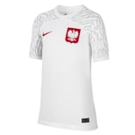 Nike Pol Dri Fit Stadium Home T-Shirt White/Sport Red S
