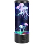 Manetlampa, Manet Lavalampa Akvarium Manetlampa LED-ljus 7 färger med USB för barns sovrum Jul Födelsedagspresent