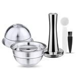 2PK Reusable Coffee Capsule Vertuo Pod Tamper Kit For Nespresso Vertuoline Plus