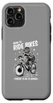 Coque pour iPhone 11 Pro Design de vélo amusant - né pour le cyclisme BMX